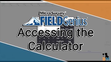 MicroSurvey FieldGenius How To: Accessing the Calculator | Bench Mark