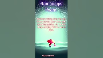 Raindrops Poem #nurseryrhymes #rhymes
