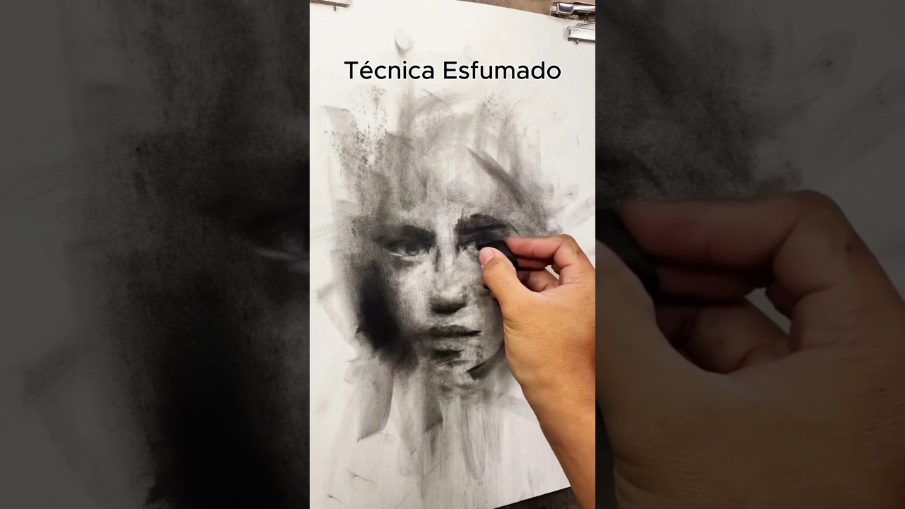 Cómo se utiliza la Técnica Esfumado #esfumado #carboncillo #dibujosamano #sombras