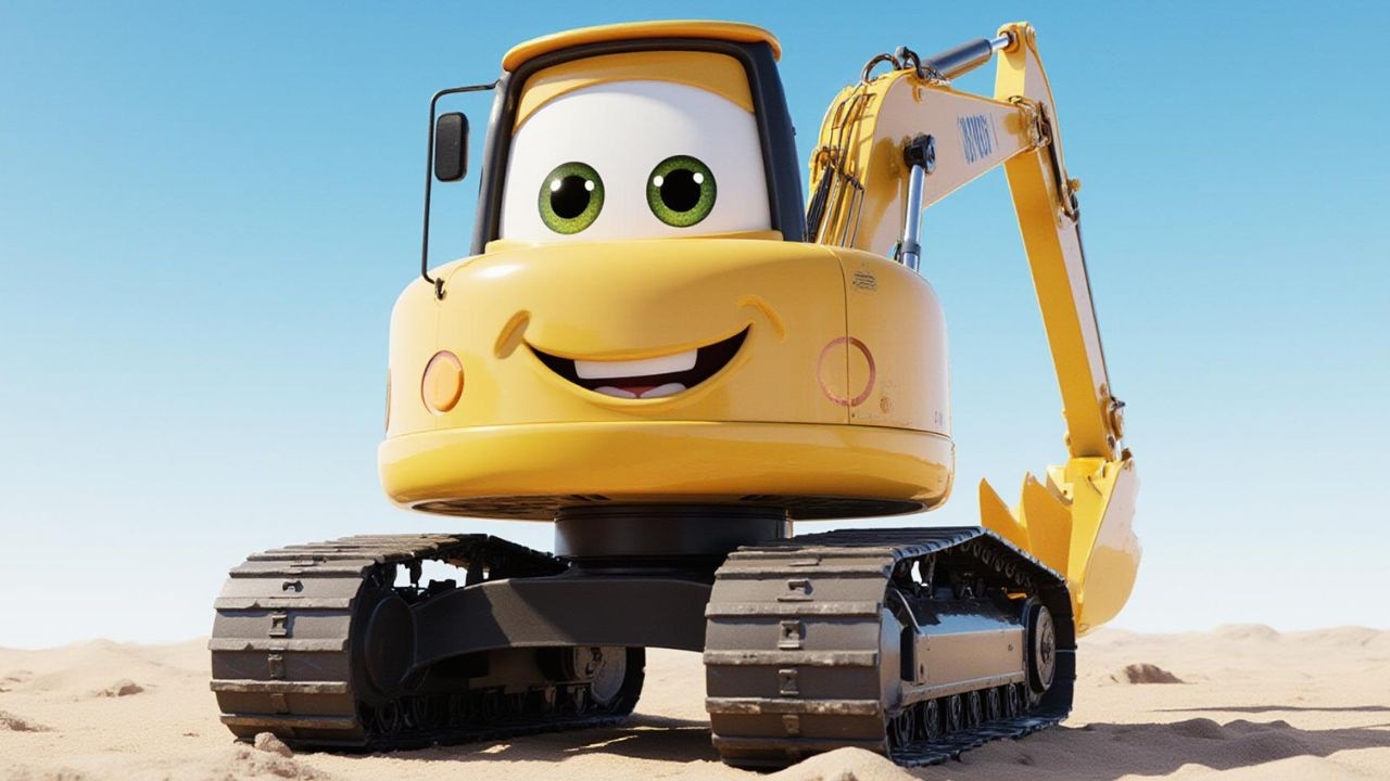 Bagger auf der Baustelle 🚜🎶 | Kinderlied