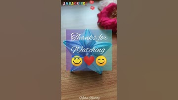 How to make an easy origami flower for decoration