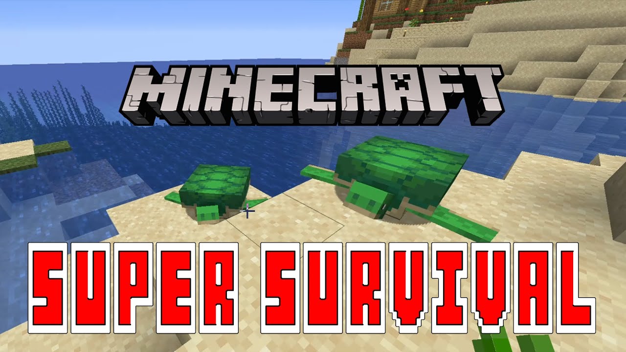 Breeding Turtles! Minecraft Super Survival (Lets Play) [Part 4] - YouTube