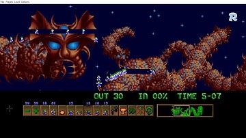 Lemmings custom - "The Awesome level returns!" ( Superlemmini )