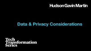 Data & Privacy | Data Due Diligence | Tech Transformation Series Bitesize