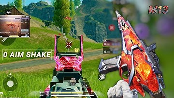 0 RECOIL in LONG RANGE + HIGH DAMAGE | BEST M13 GUNSMITH CODM BR | CODM BR GAMEPLAY 