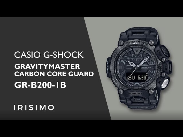 CASIO G-SHOCK GRAVITYMASTER GR-B200-1B CARBON CORE GUARD | IRISIMO