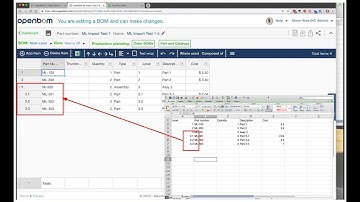 Import multi level BOM to OpenBOM from a single Excel