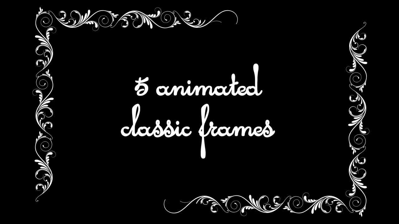 Vintage Animated Frames Pack Motion Graphics - YouTube