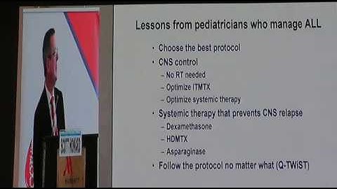 Acute lymphoblastic leukemia: lesson from pediatricians by Scott Howard, USA