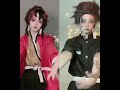 who did best? 🌚🔥 #demonslayer #cosplay #anime #tanjiro