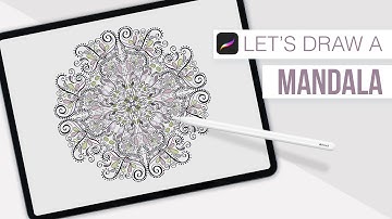 How to Draw a Mandala in Procreate using Symmetry Assist to Print or Sell!