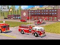 FOUR STORY FIRE STATION! (BRAND NEW) | HUGE HOUSE FIRE | FARMING SIMULATOR 2019