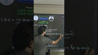 Prove that: (1+secθ−tanθ)/(1+secθ+tanθ)=(1−sinθ)/cosθ | Trigonometry class 10 #shorts
