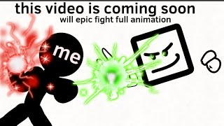 The fighting animation me versus block on