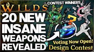 Monster Hunter Wilds - BEST NEW WEAPONS REVEALED - New Top 20 Weapon Design Contest Winners & More!
