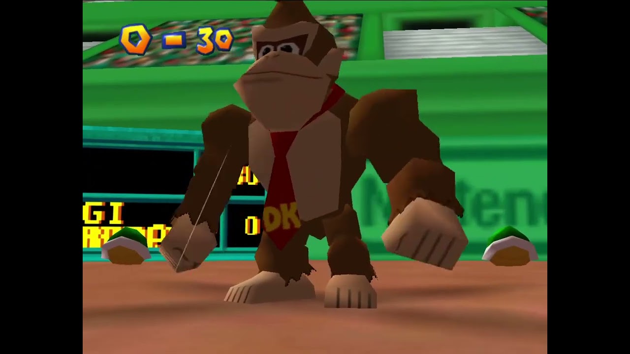 Mario Tennis 64 Doubles Moonlight Cup - Donkey Kong Jr and Donkey Kong