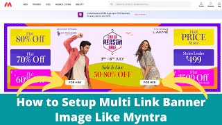 How to Setup Multi Link Banner Image Like Myntra (Hindi) screenshot 4