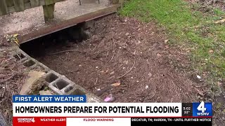 Inglewood homeowners prepare for possible flooding