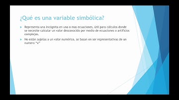MATLAB: Variables Simbólicas