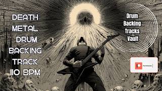 110 BPM Death Metal Drum Backing Track | Crushing Mid-Tempo Groove