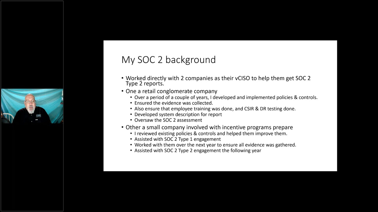 04-17-2021 SOC2 Audit Preparation with Michael Brown