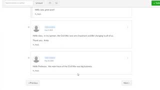 Video Demonstration of Discussions in Canvas