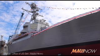 Christening Ceremony Held for USS Daniel Inouye