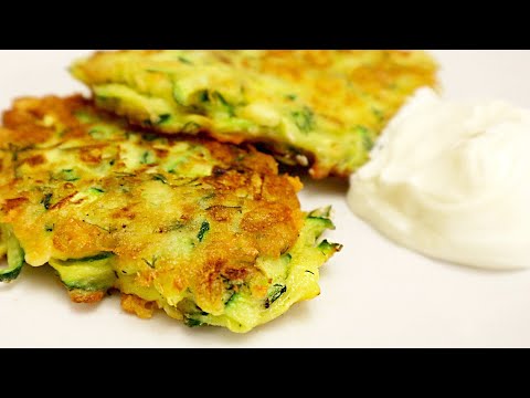 Video: Zucchini-Pfannkuchen Mit Feta-Käse