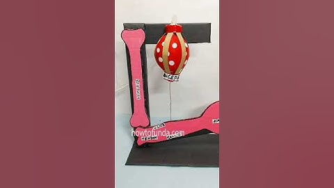 arms and muscles working model science project - #shorts  - howtofunda - biology project
