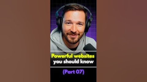 Powerful websites you should know, part 7 #shorts
