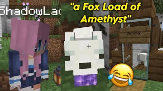 Lizzie giving Joel a Fox Load of Amethyst