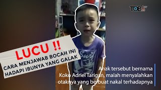 LUCU!! SALAHKAN OTAK SENDIRI SAAT TAKUT DIHUKUM OLEH IBUNYA