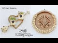 Wall hanging home decor ideas with jute  jute wall hanging  diy handmade jute craft ideas