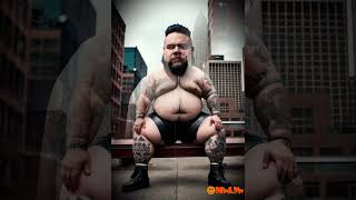 Brutal tattooed fat guy #shorts