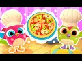 Hop hop the owl cooks toy pizza new baby cartoons for kids funny stories for babies