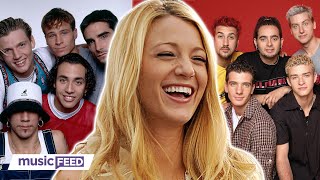 Blake Lively HILARIOUSLY Reacts To *NSYNC & Backstreet Boys Collab!