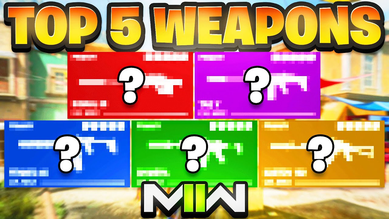 the TOP 5 WEAPONS to USE in MW2.. BEST GUNS COD MW2! (Modern Warfare 2 Warzone)