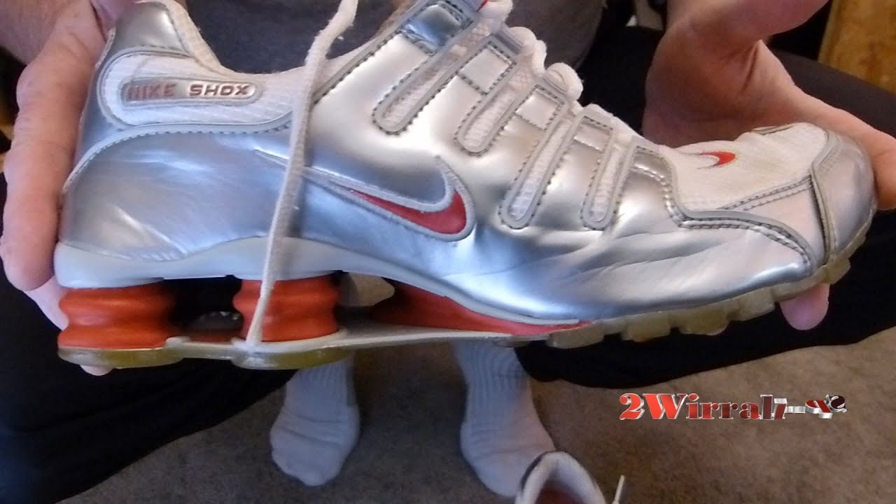Day Vintage Nike Shox from May 2007. Colorway: White Silver - YouTube