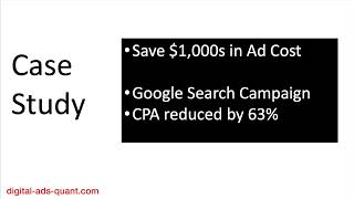Case Study: How To Improve Google Search Campaigns by 60%