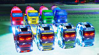 Transporting American Giant Trucks on a Crazy Mission! 🚛 – Soft Soil Rollover Risk Challenge screenshot 1