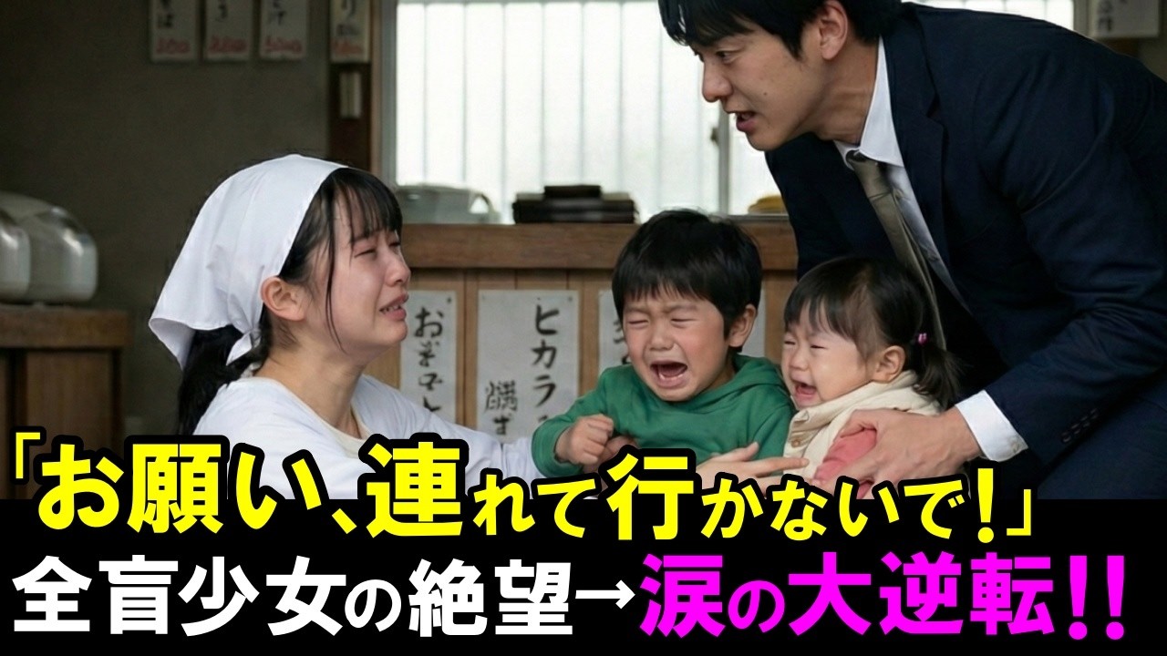 「時給100円で働かせて…」借金700万で廃業寸前のおにぎり屋に全盲の16歳少女。老店主「馬鹿野郎、月給20万だ」→涙の大逆転劇【感動する話】