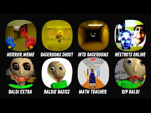 Horror Meme Halloween Chasing Backrooms Shoot Them All Into The Backrooms Nextbots Online 