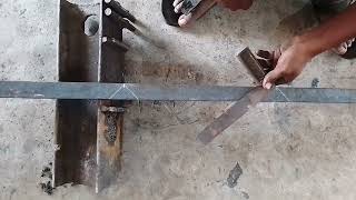 90° Angle Cutting Tricks / Very Easy Angel Iron Cutting 90° Tricks