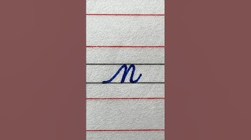 Small Letter ‘n’ in Cursive Writing | Letter N Cursive | #cursive #cursiveletter #cursivewriting