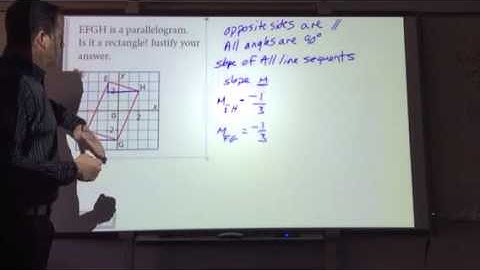 Determining if the shape is a rectangle.