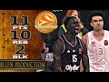 Mouhamed Faye 05 11 Pts 10 Reb 2 Blk Highlights Paris Basketball Vs Hapoel Tel Aviv 2025 10 17 