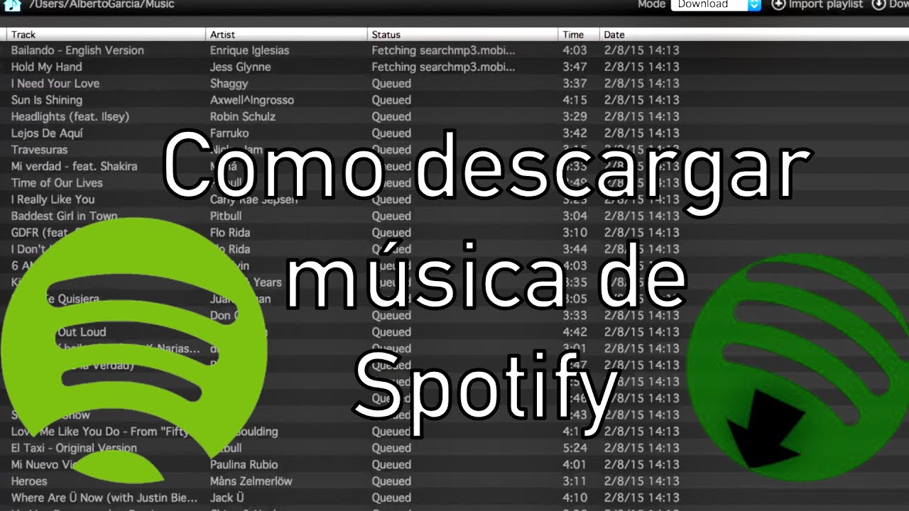 Como descargar musica de spotify - YouTube