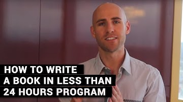 How To Write A Book In Less Than 24 Hours Program