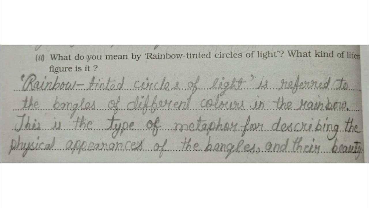 Treasure Trove Workbook Answers The Bangle Sellers Chapter 3 Poem ICSE Class 10th YouTube