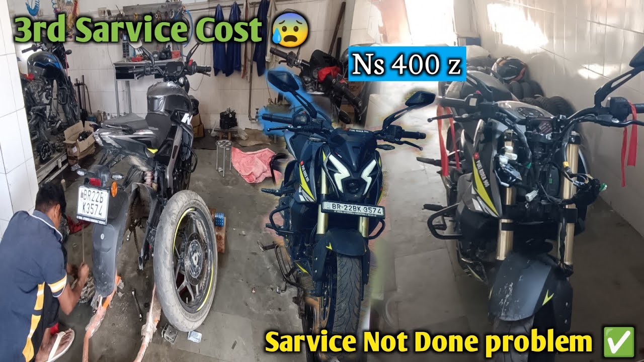 Ns 400 z 3rd Sarvice ka Cost ? 😰 | Ns 400 sarvice Not Done problem kaise Hatye 😊 #ns400 #sarvice